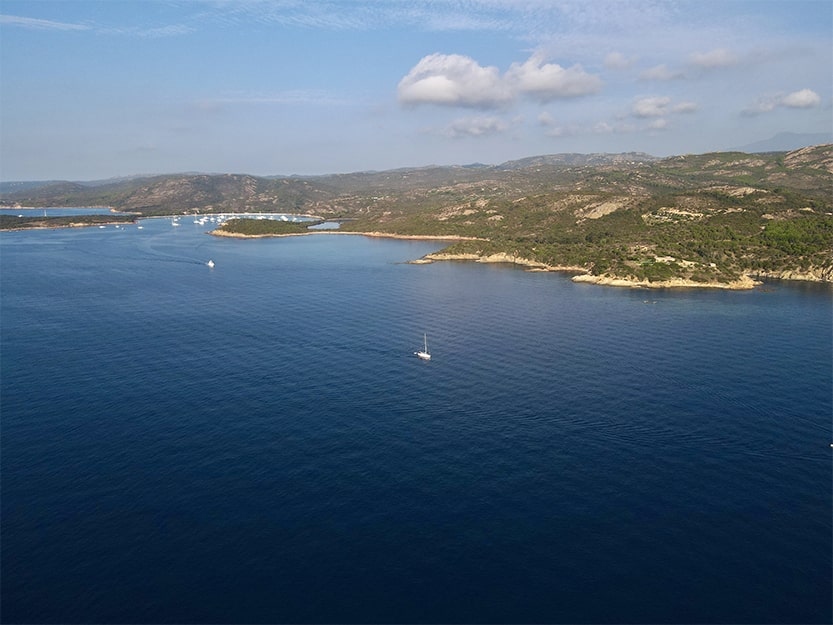 Le daydreamer en navigation vers Porto Vecchio