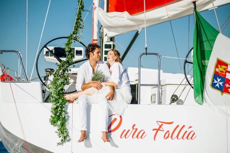 Pura Follia mariage en bateau