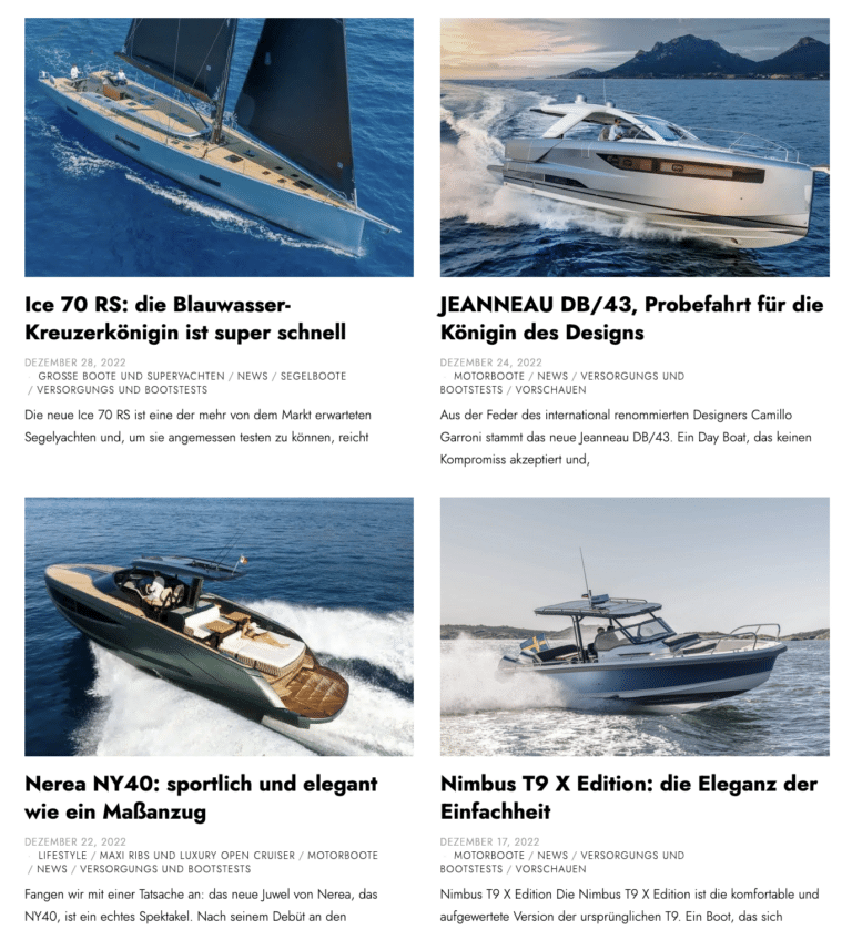 Yachting News éditions allemandes