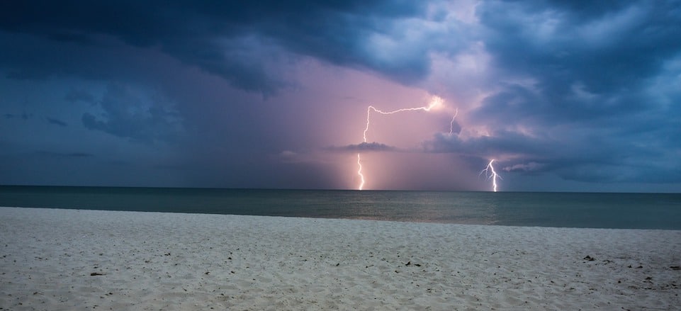 orage foudres bateau