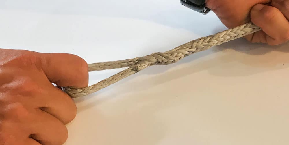 épissure pour cordages en Dyneema