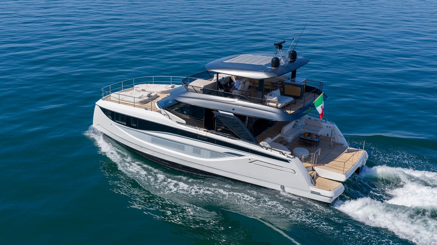 Prestige M7 éssai en mer